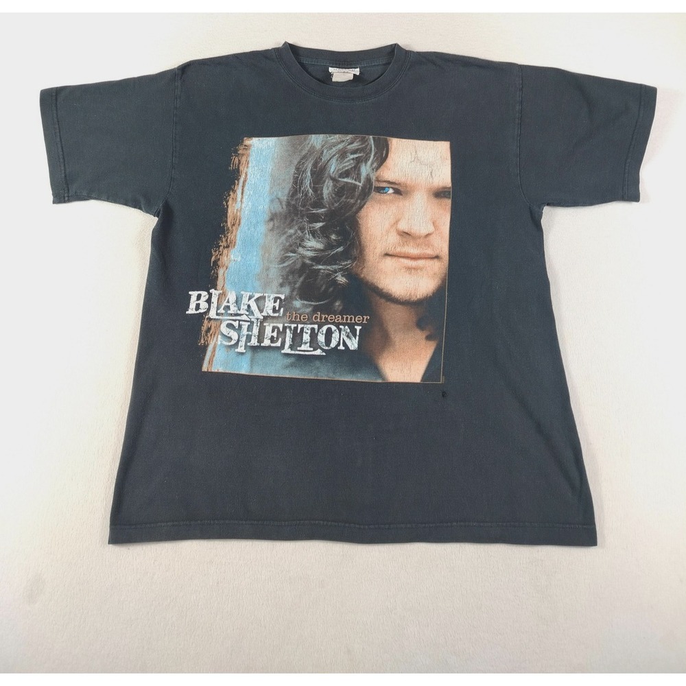 Vintage Blake Shelton The Dreamer Shirt Mens XL Black Graphic Tee‎ Country